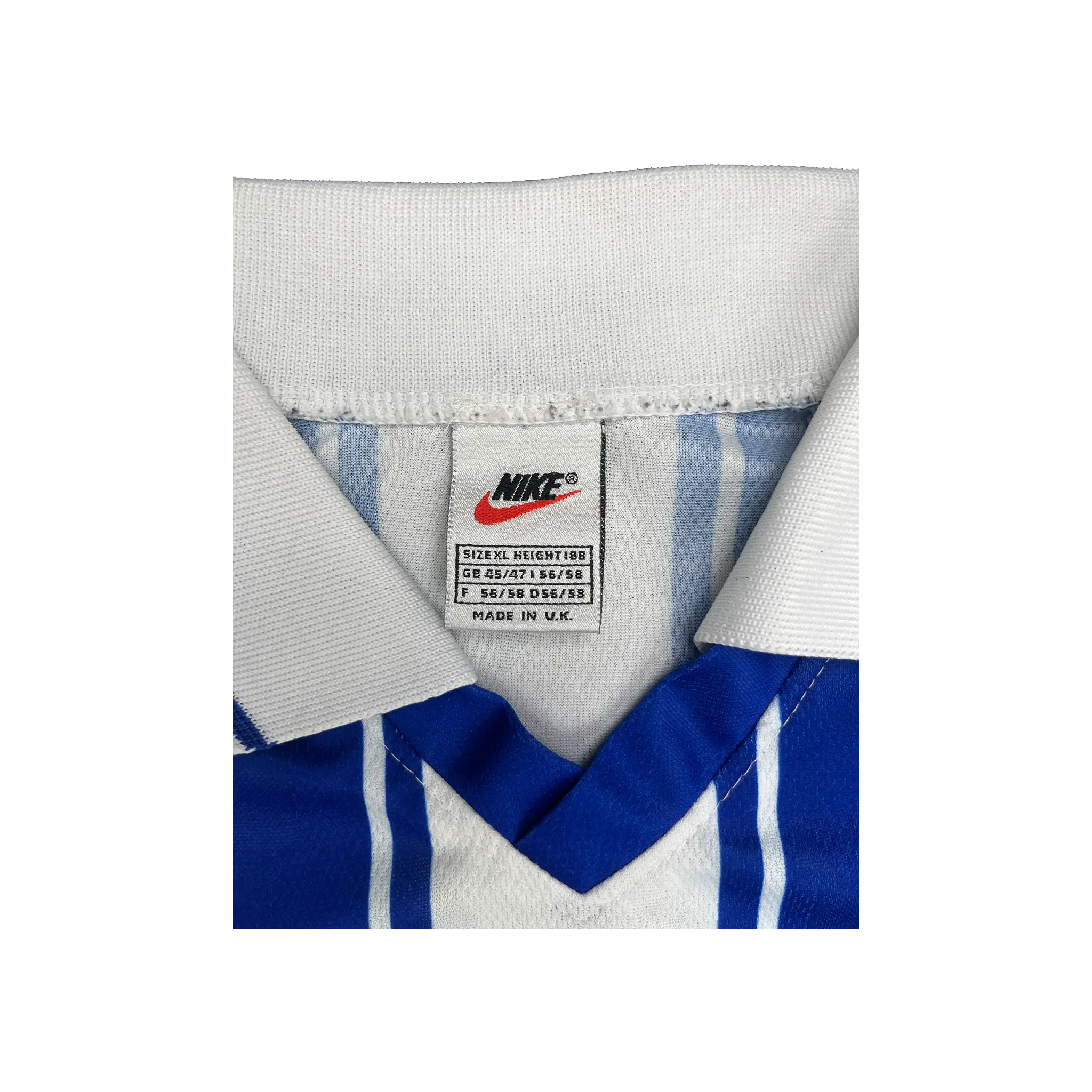 Nike White/Blue Stripes Jersey