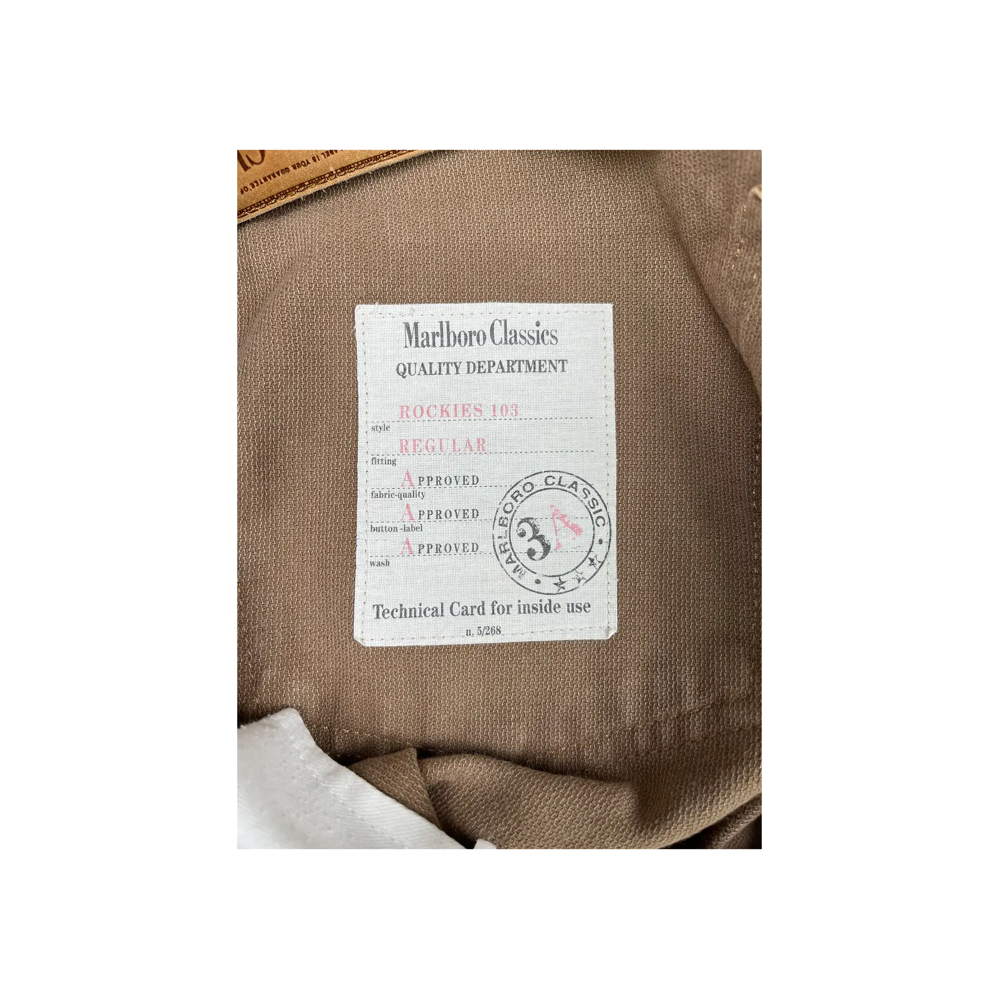 Vintage Marlboro Pants Detail
