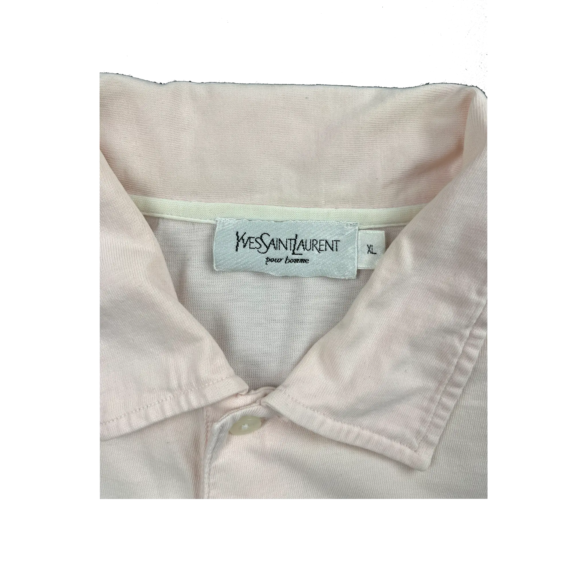 Vintage Yves Saint Laurent Poloshirt Detail